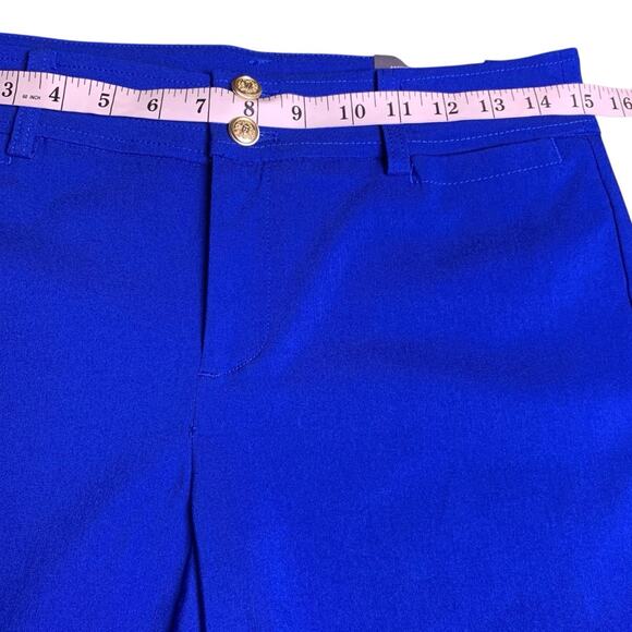 Chico's Pants Women's Size 00P (2P) Wide Leg Trapunto Intense Azure Cropped NWT - Picture 6 of 8